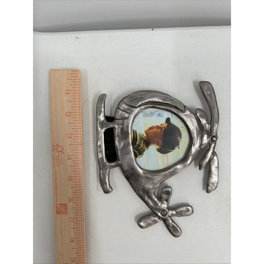 Helicopter Picture Frame Silver Pewter Ashleigh Manor Ruth Reynolds Darby‎